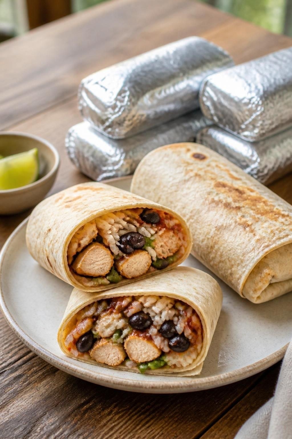 Chicken Burrito Freezer Wraps