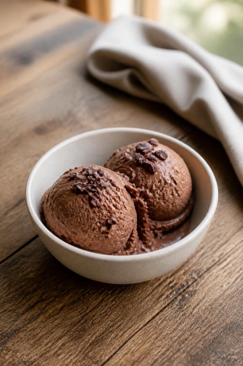 Chocolate Cottage Cheese Ice Cream