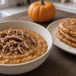 High-protein pumpkin recipes for weight loss: pumpkin yogurt bowl and pancakes