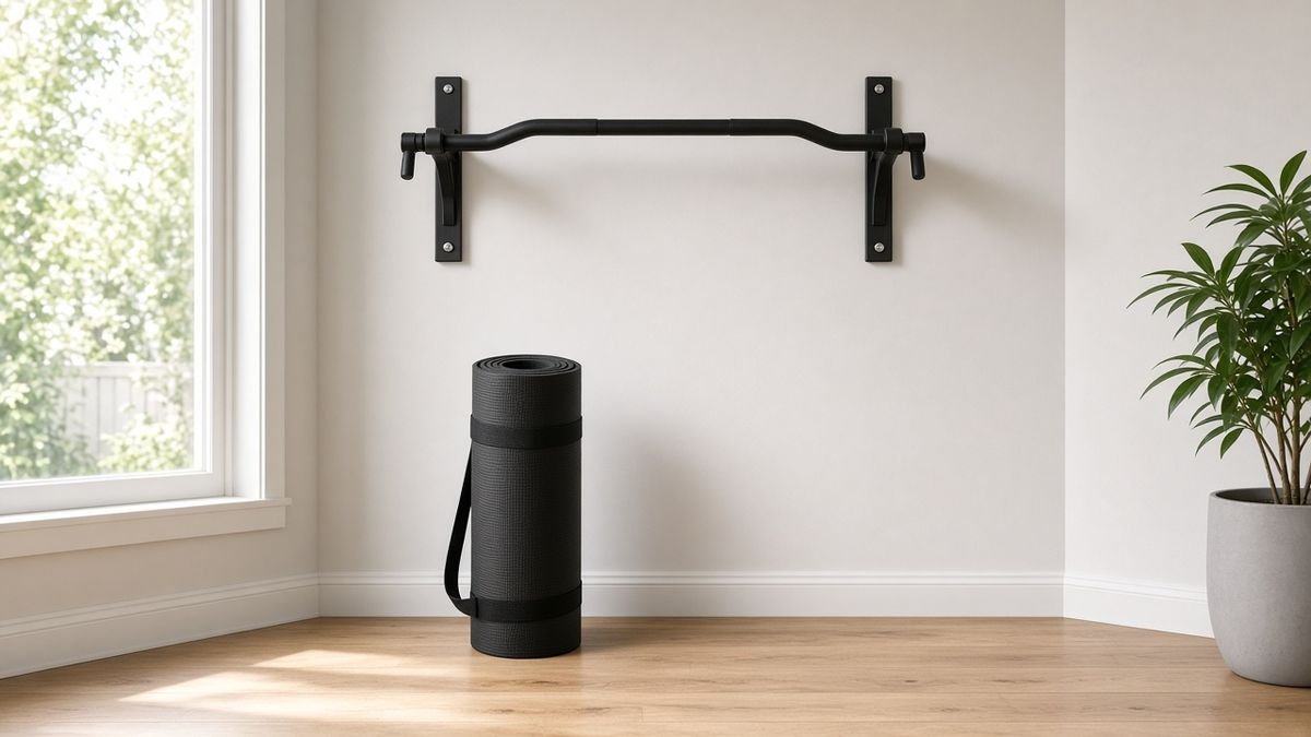 Home workout setup for upper-body cardio without legs