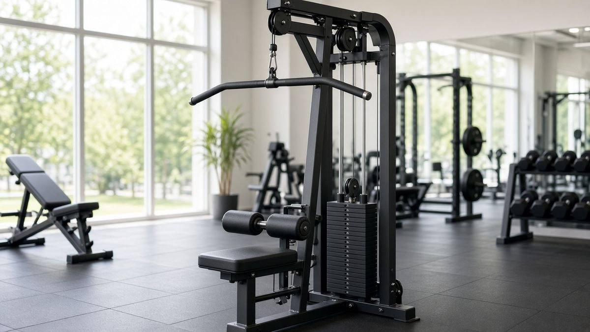 Lat pulldown machine, a chin-up alternative for building back strength