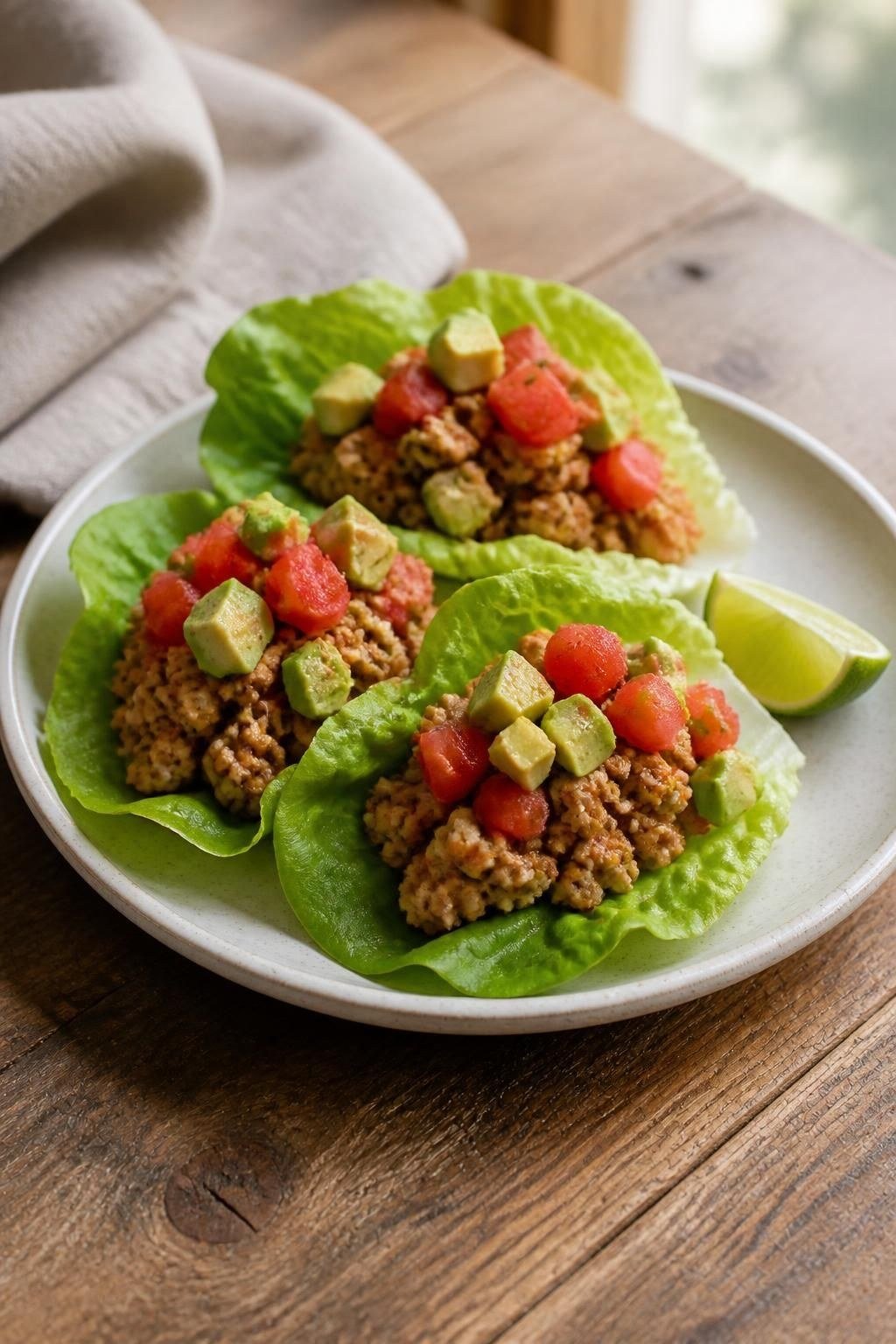 Turkey Taco Lettuce Wraps
